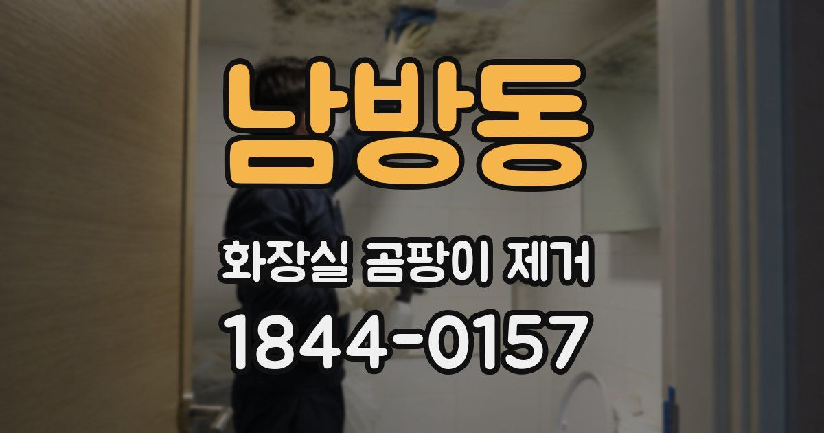 남방동 화장실 곰팡이 제거