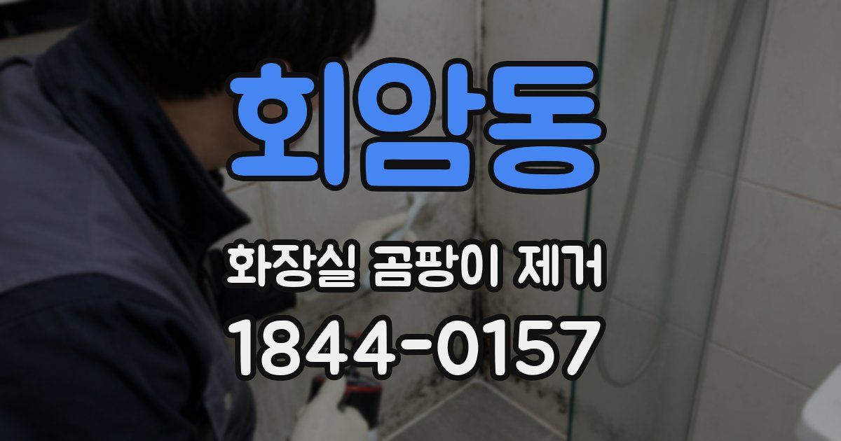회암동 화장실 곰팡이 제거
