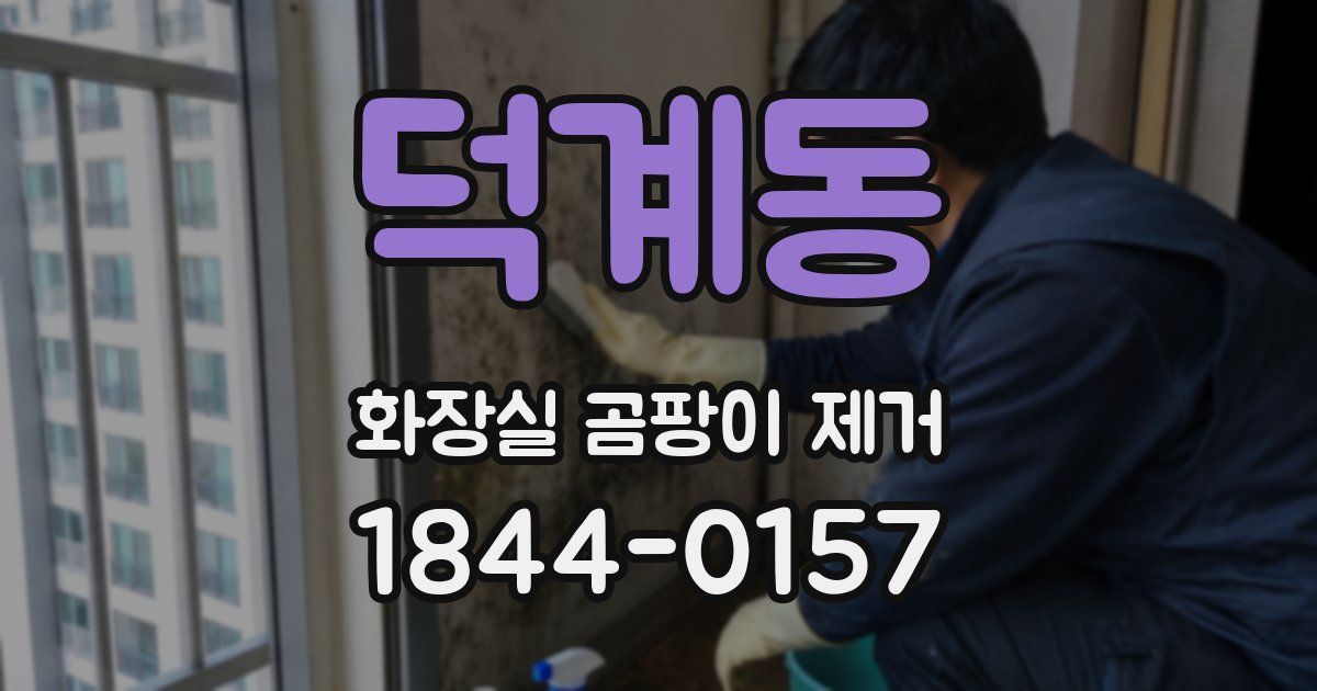 덕계동 화장실 곰팡이 제거