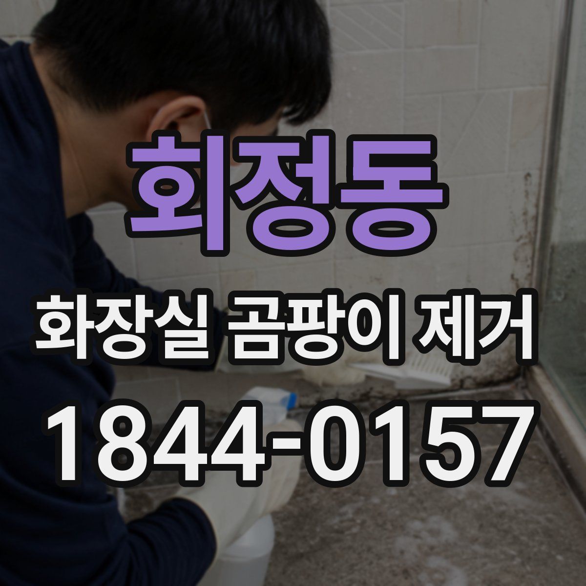 회정동 화장실 곰팡이 제거