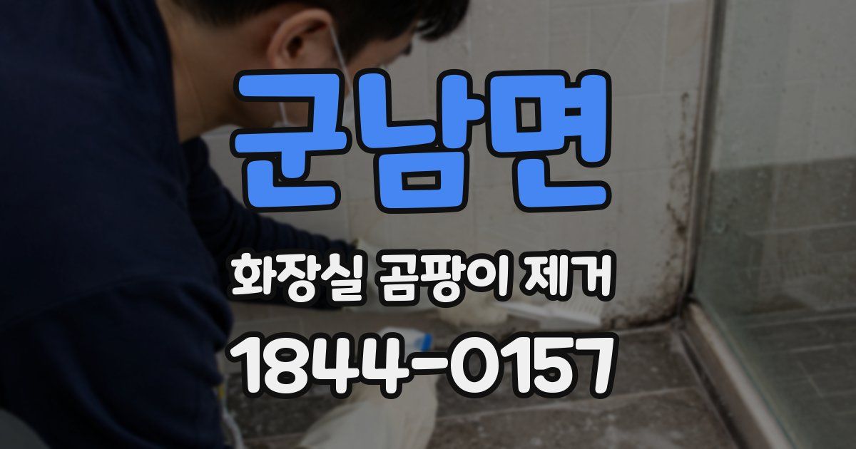 군남면 화장실 곰팡이 제거
