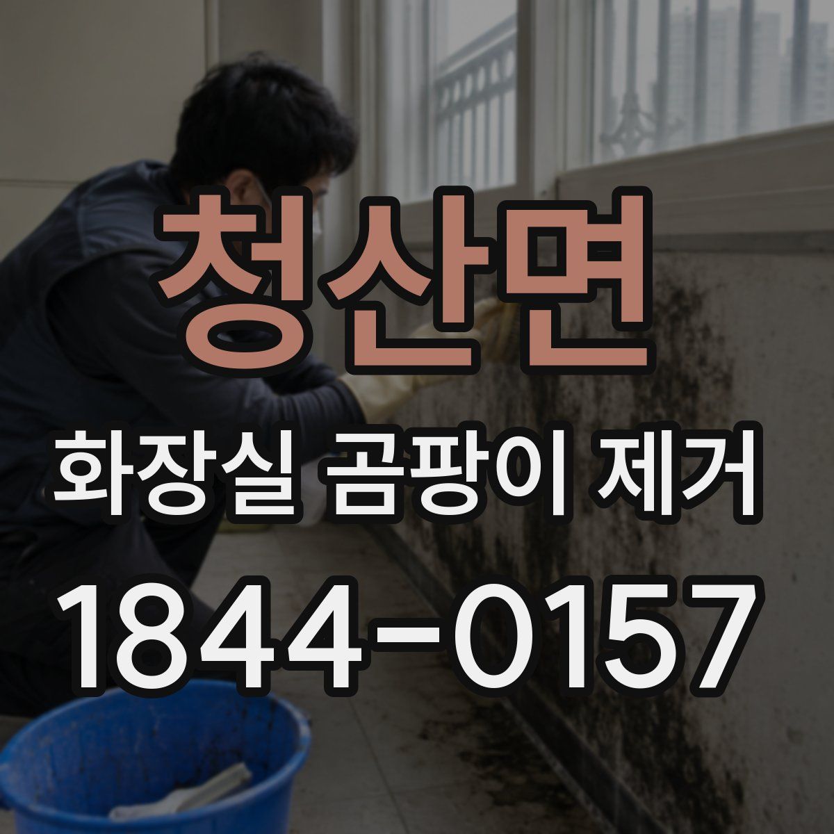 청산면 화장실 곰팡이 제거