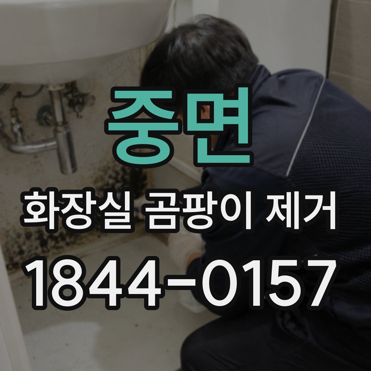 중면 화장실 곰팡이 제거