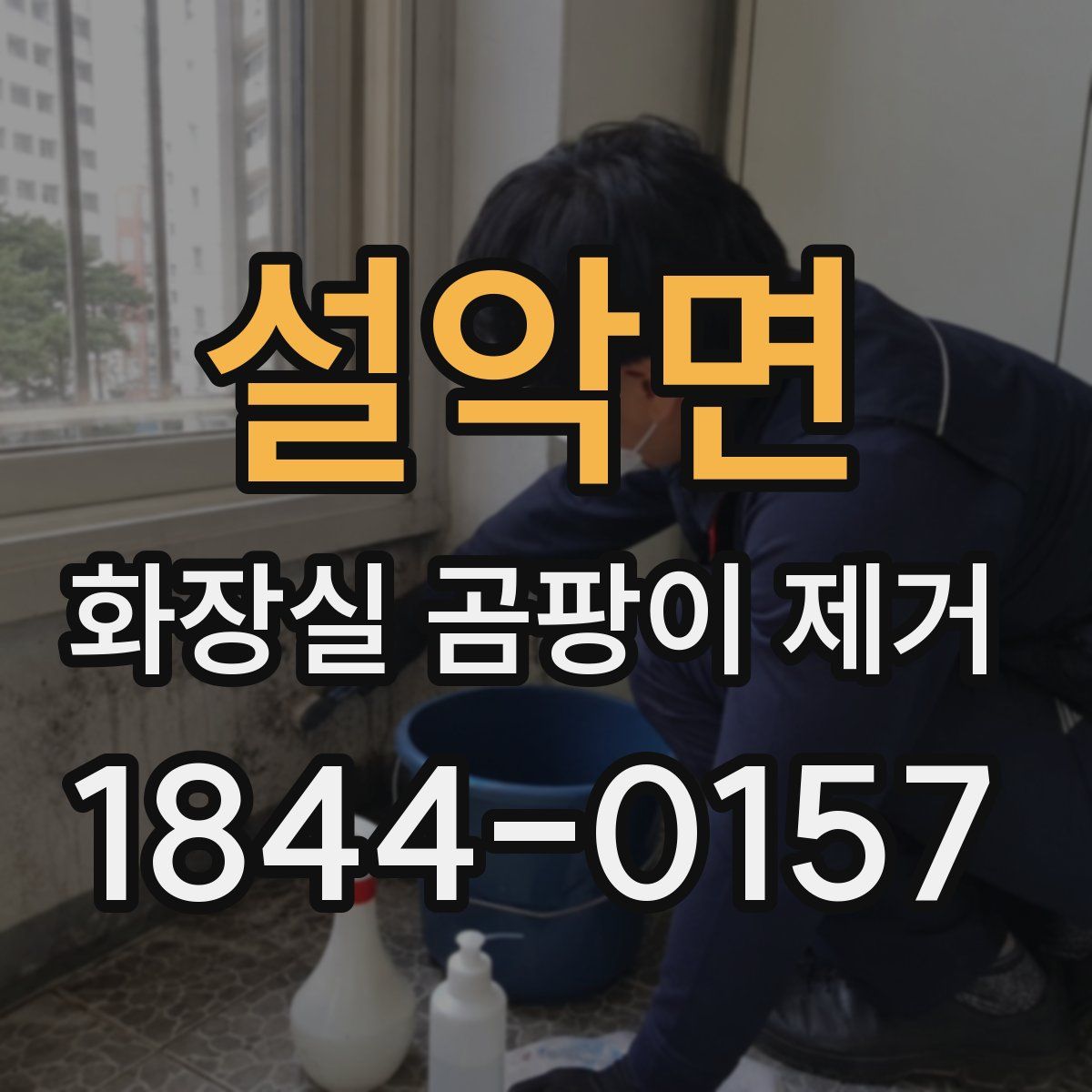 설악면 화장실 곰팡이 제거