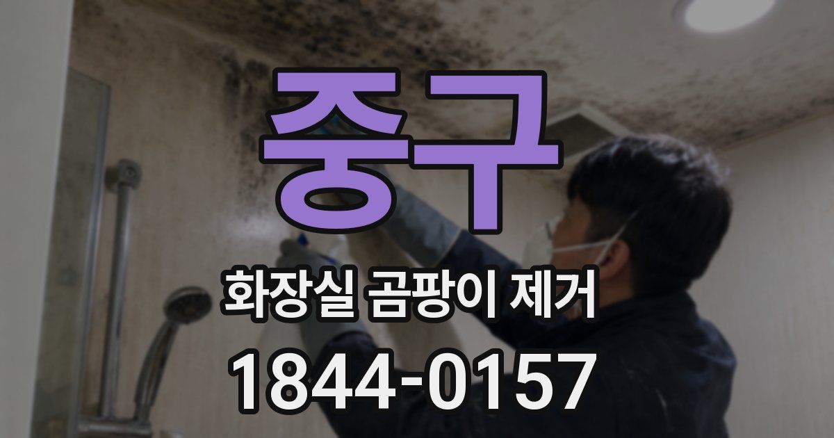 중구 화장실 곰팡이 제거