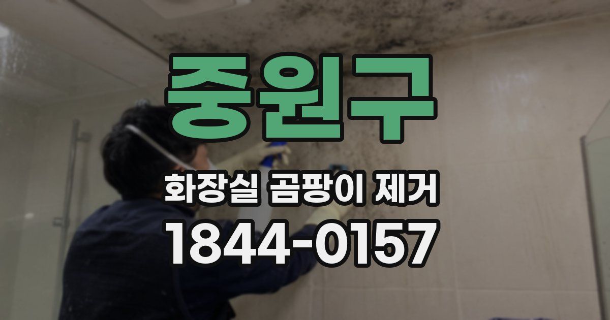 중원구 화장실 곰팡이 제거