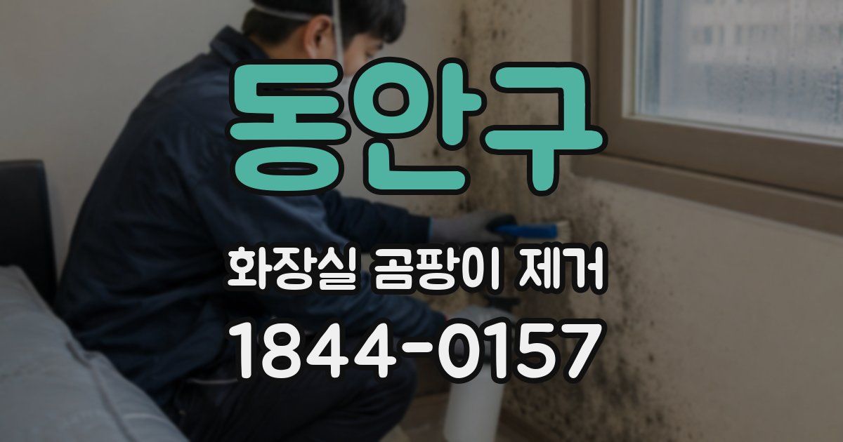 동안구 화장실 곰팡이 제거
