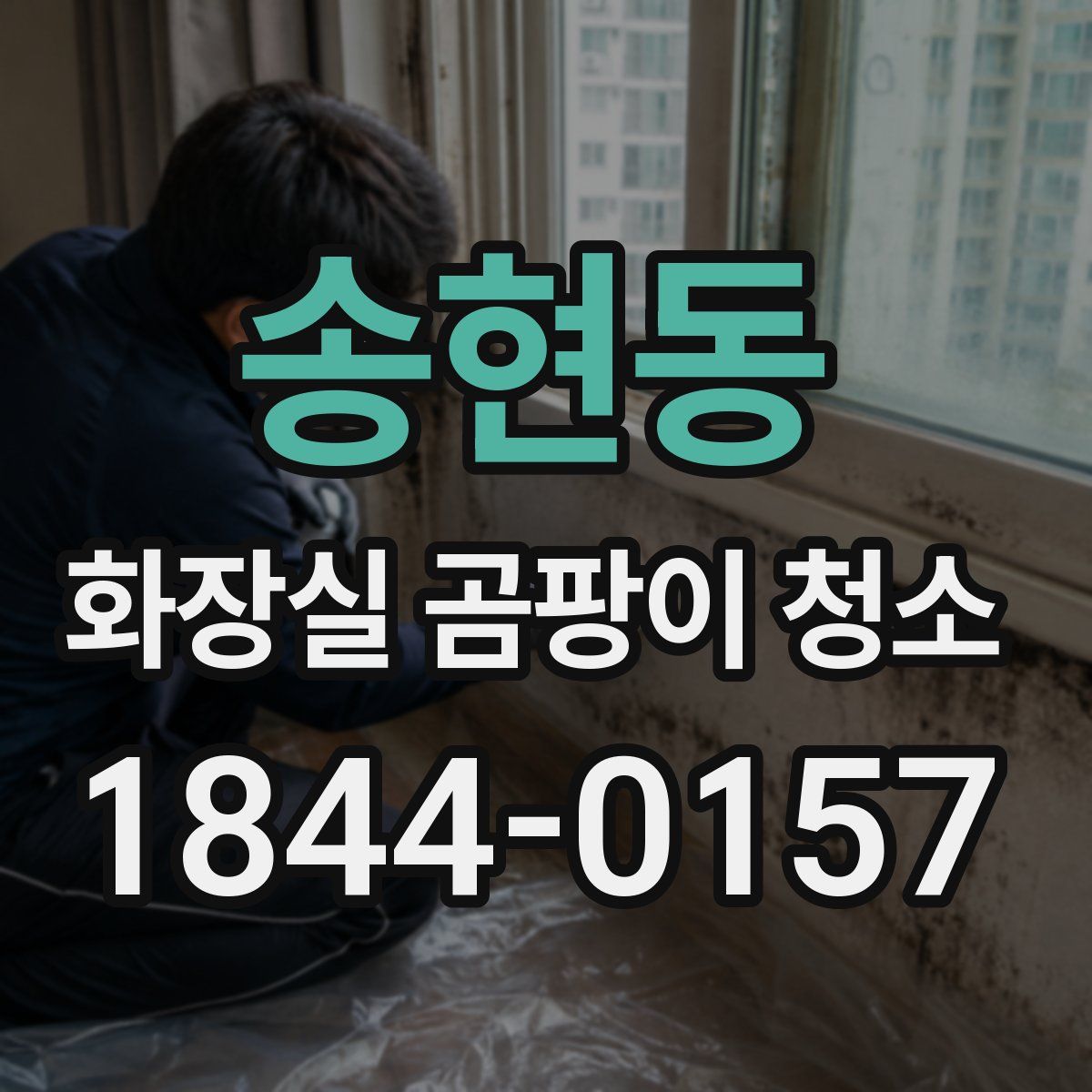 송현동 화장실 곰팡이 청소