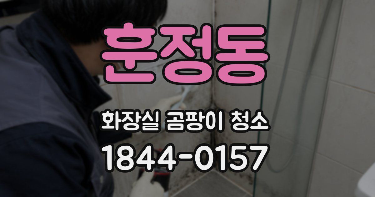 훈정동 화장실 곰팡이 청소
