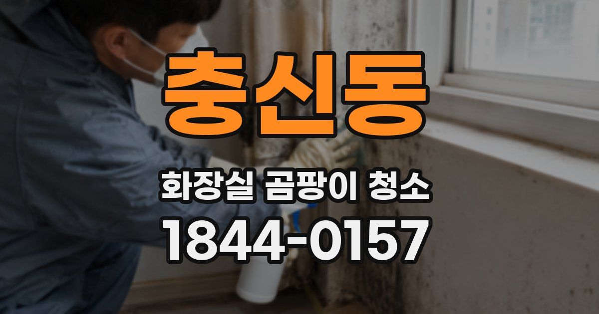 충신동 화장실 곰팡이 청소