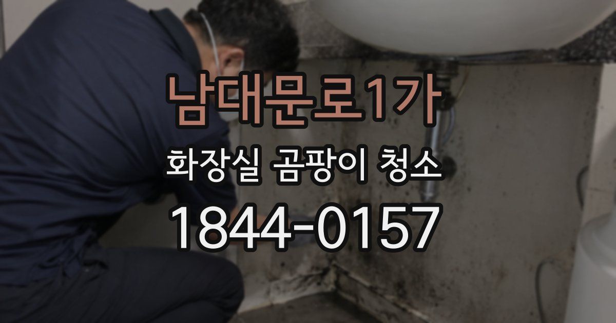 남대문로1가 화장실 곰팡이 청소