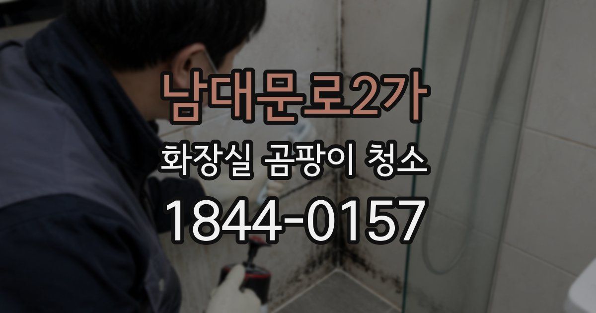 남대문로2가 화장실 곰팡이 청소