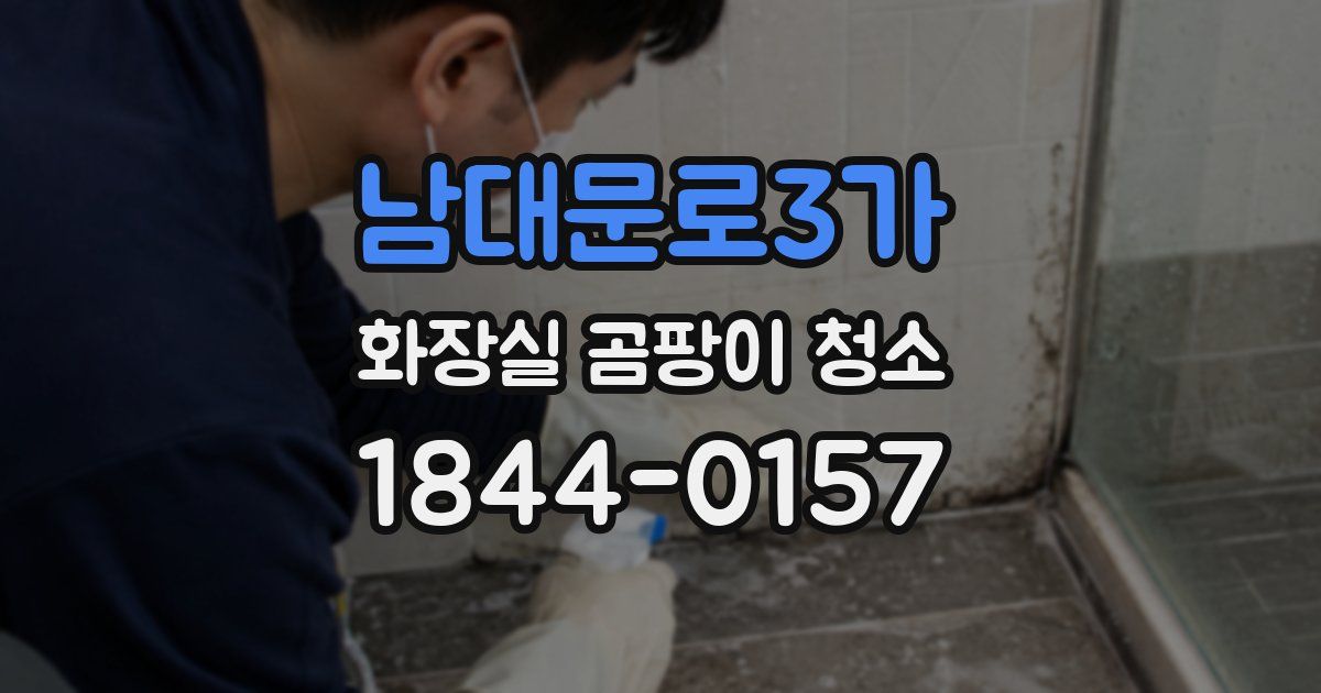 남대문로3가 화장실 곰팡이 청소