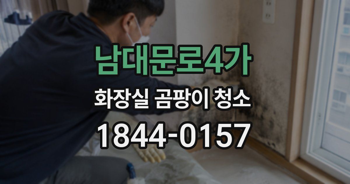 남대문로4가 화장실 곰팡이 청소