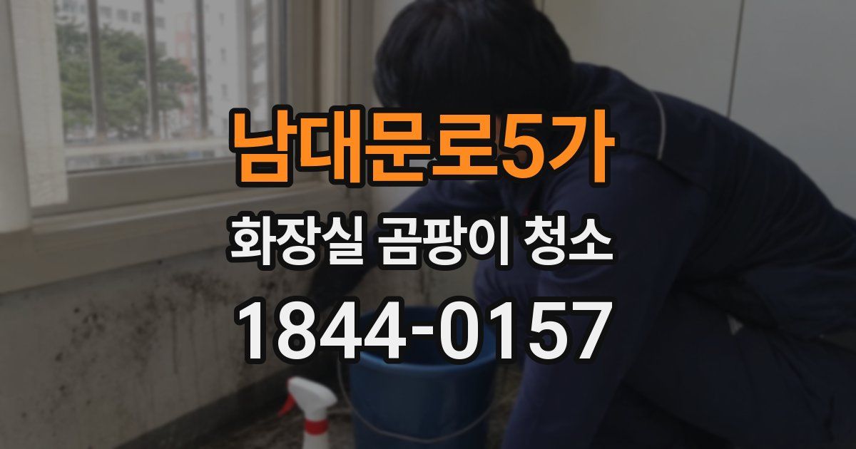남대문로5가 화장실 곰팡이 청소