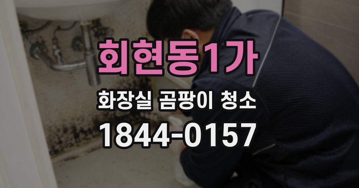 회현동1가 화장실 곰팡이 청소
