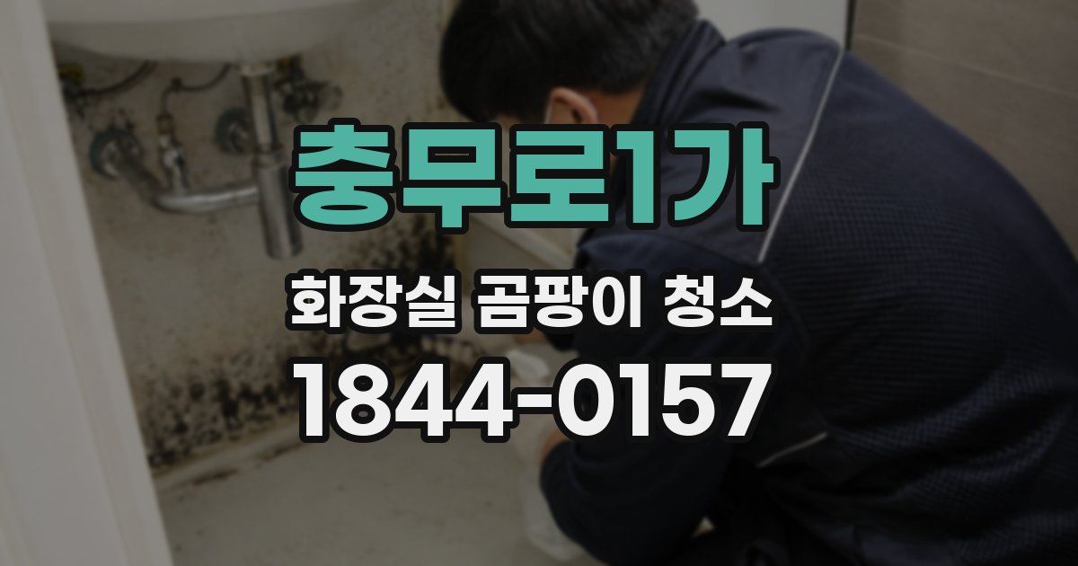 충무로1가 화장실 곰팡이 청소