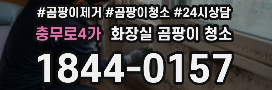 충무로4가 화장실 곰팡이 청소