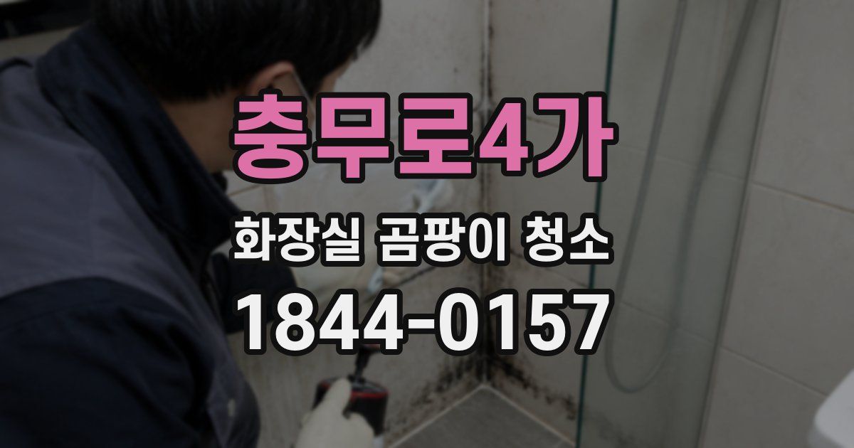 충무로4가 화장실 곰팡이 청소