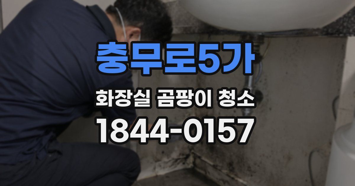 충무로5가 화장실 곰팡이 청소
