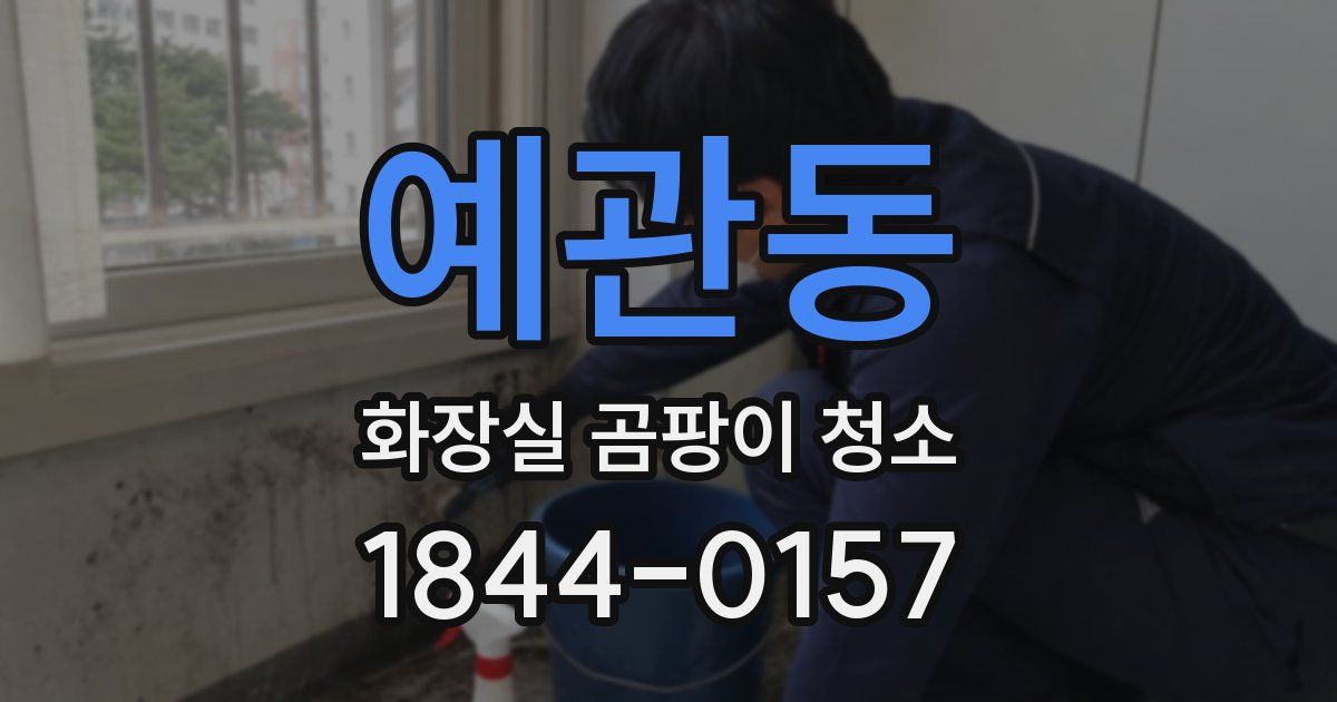 예관동 화장실 곰팡이 청소