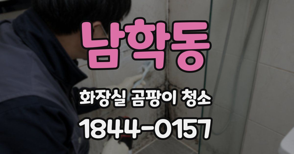 남학동 화장실 곰팡이 청소