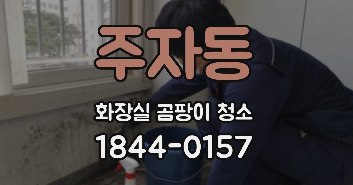 주자동 화장실 곰팡이 청소