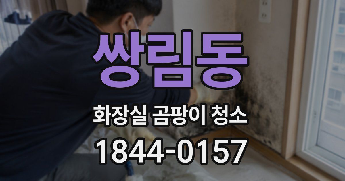 쌍림동 화장실 곰팡이 청소