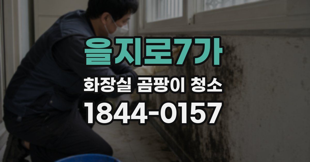 을지로7가 화장실 곰팡이 청소