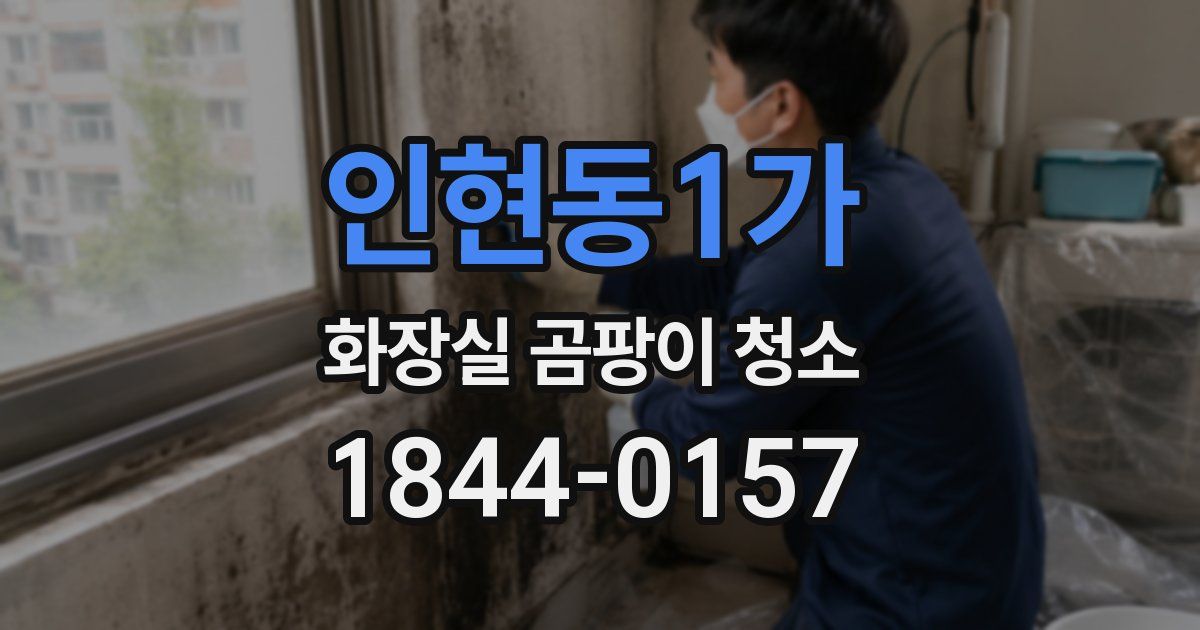 인현동1가 화장실 곰팡이 청소
