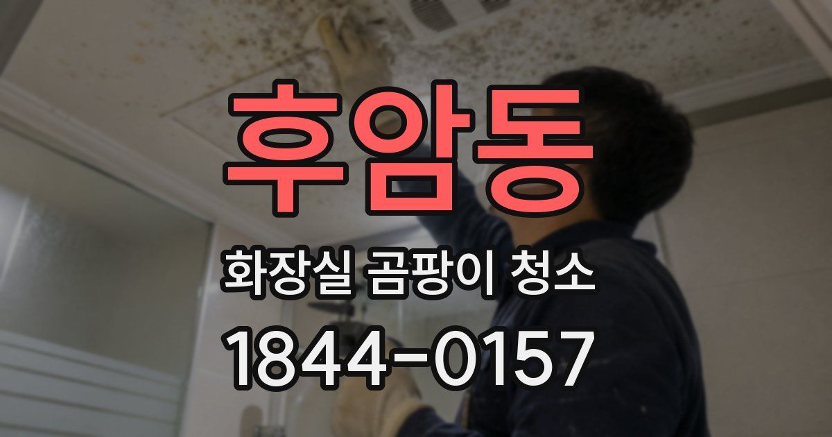 후암동 화장실 곰팡이 청소