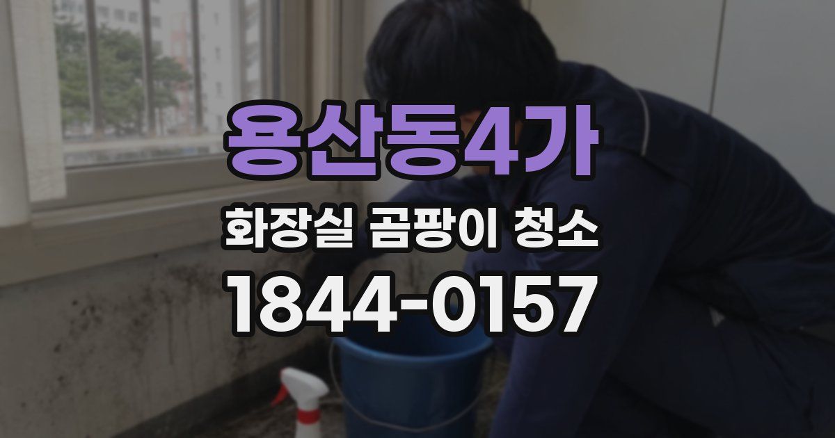 용산동4가 화장실 곰팡이 청소