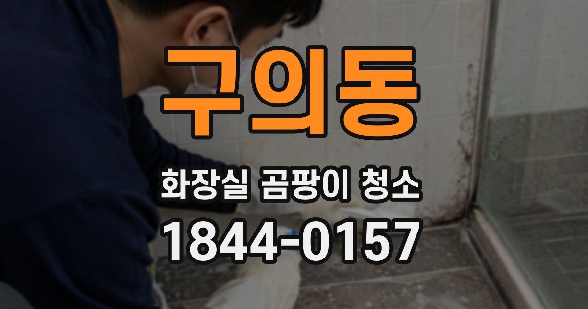 구의동 화장실 곰팡이 청소