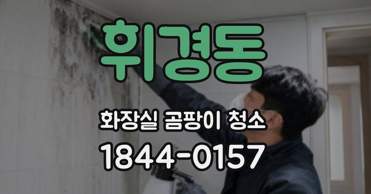 휘경동 화장실 곰팡이 청소