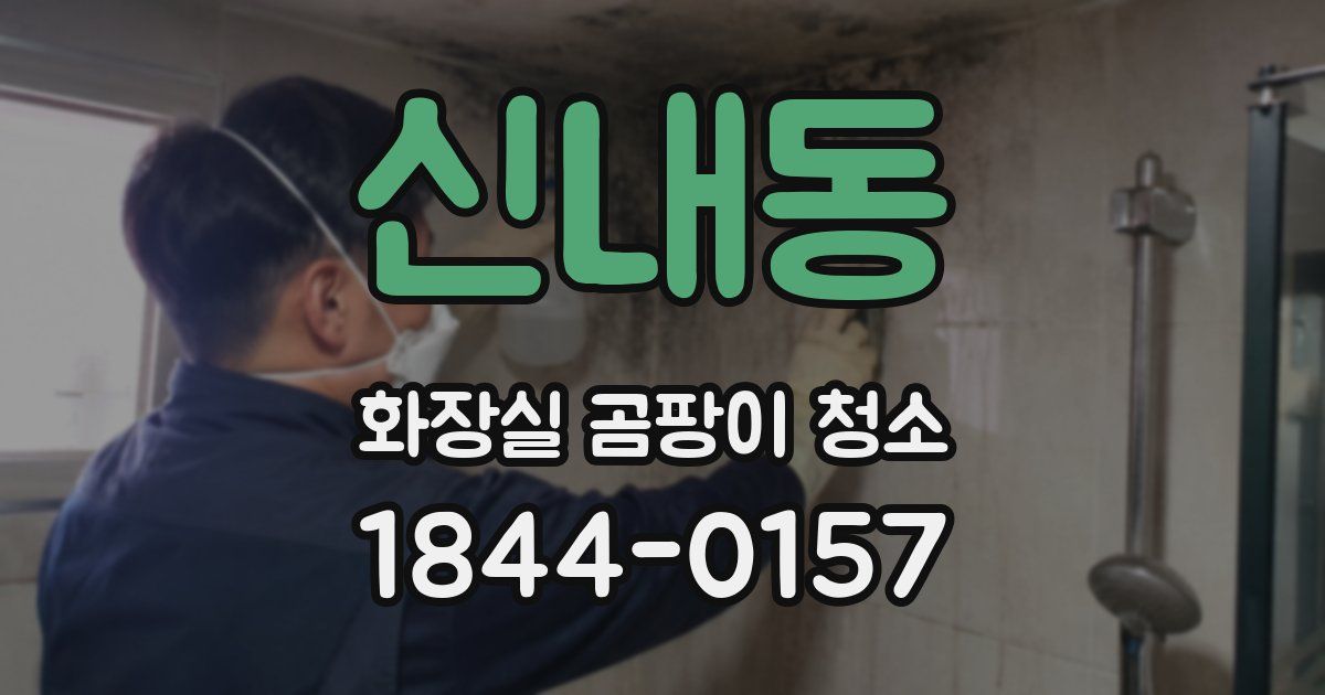 신내동 화장실 곰팡이 청소