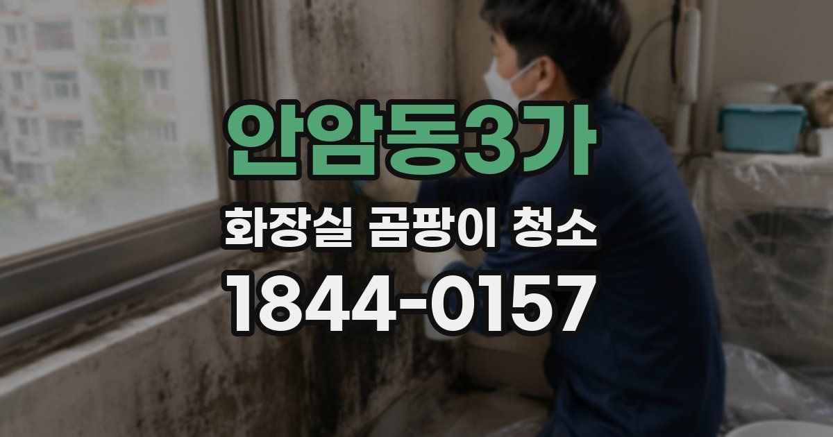 안암동3가 화장실 곰팡이 청소