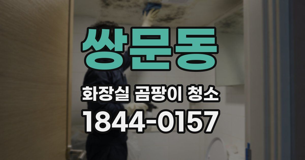 쌍문동 화장실 곰팡이 청소