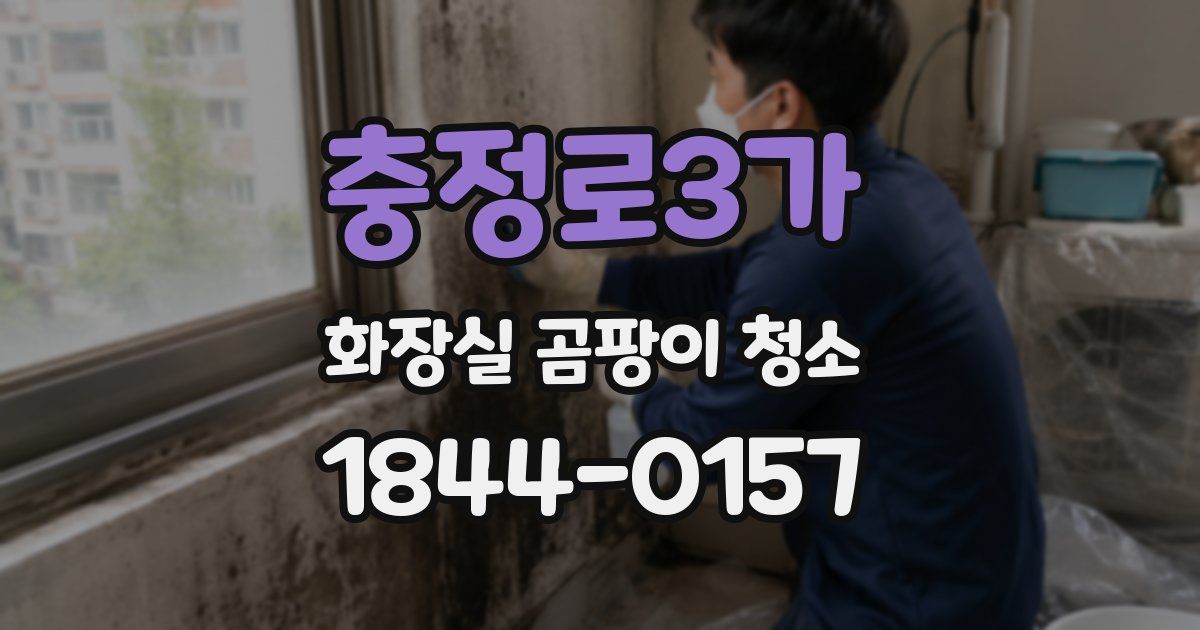 충정로3가 화장실 곰팡이 청소