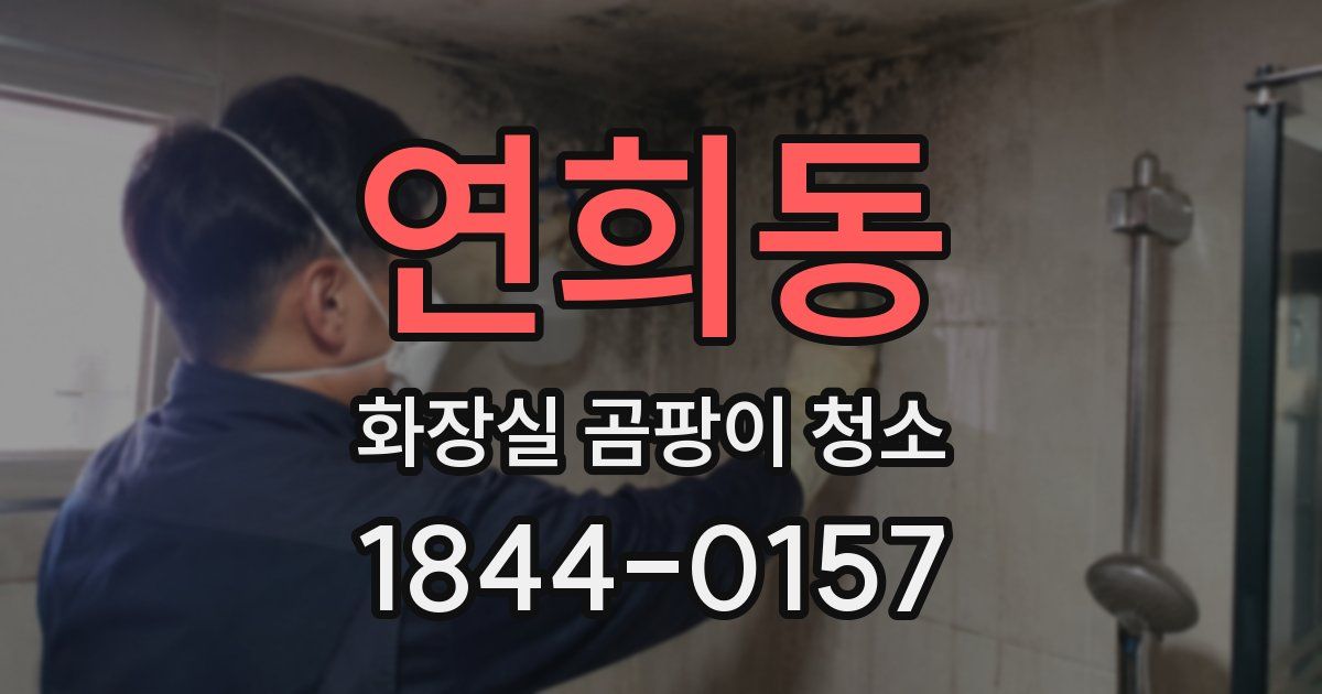 연희동 화장실 곰팡이 청소