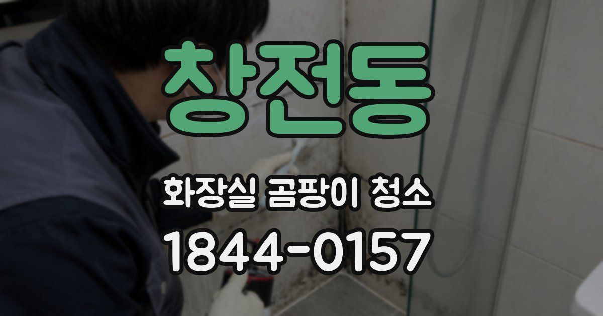 창전동 화장실 곰팡이 청소