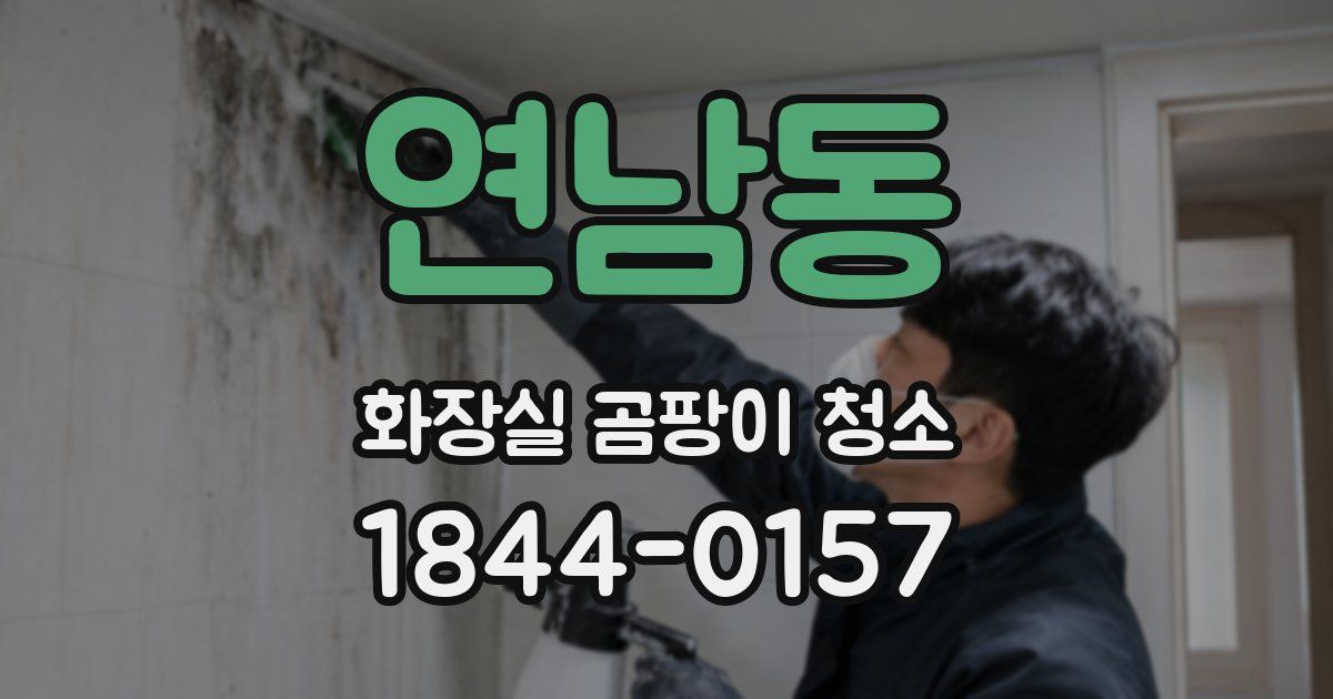 연남동 화장실 곰팡이 청소