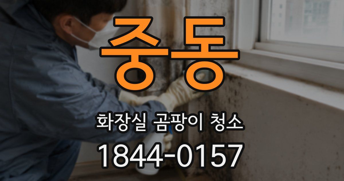 중동 화장실 곰팡이 청소