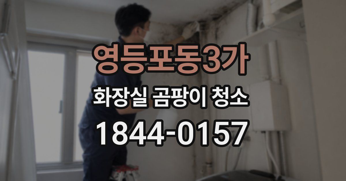 영등포동3가 화장실 곰팡이 청소