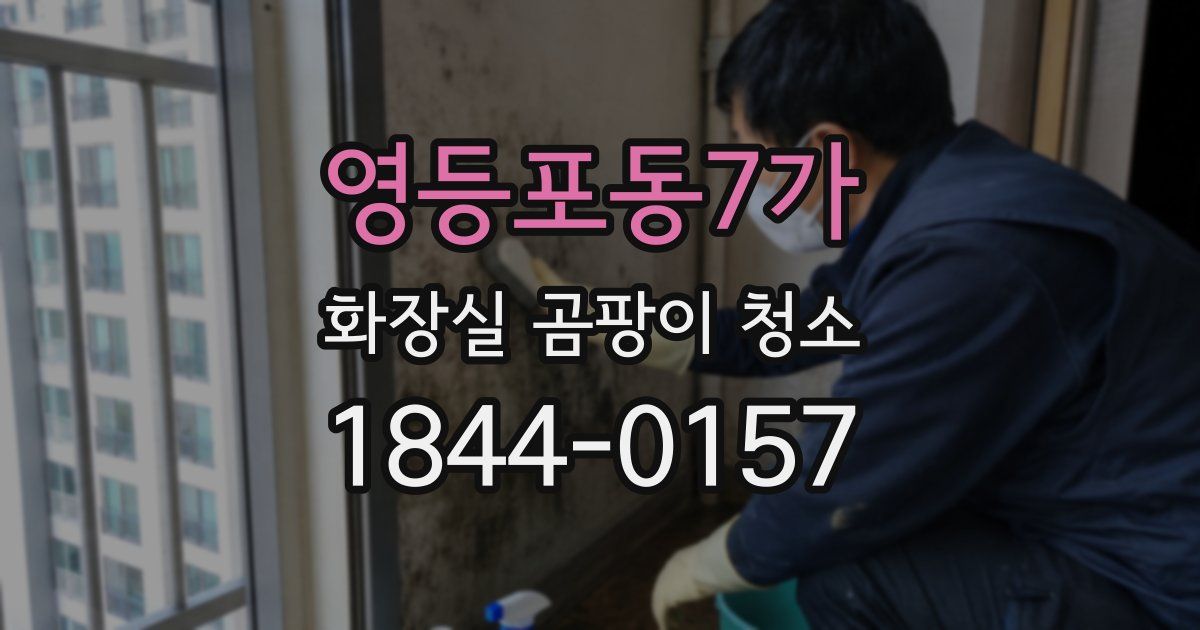 영등포동7가 화장실 곰팡이 청소