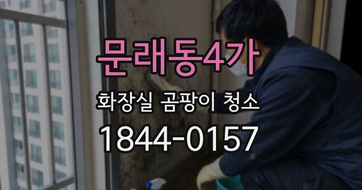 문래동4가 화장실 곰팡이 청소