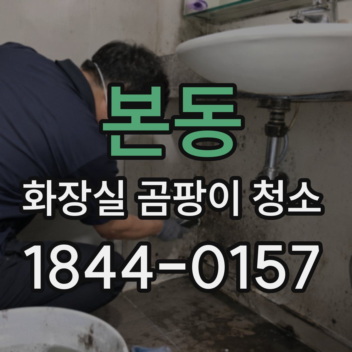 본동 화장실 곰팡이 청소
