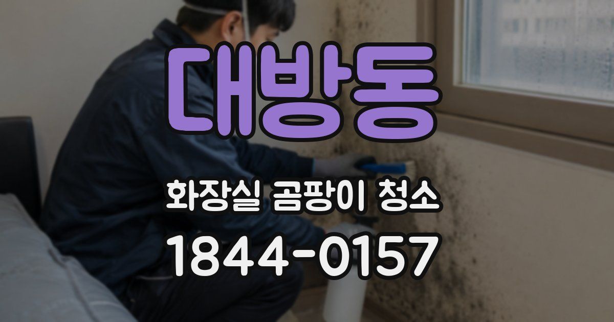 대방동 화장실 곰팡이 청소