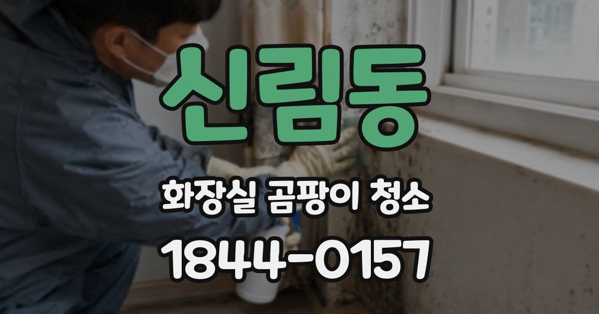 신림동 화장실 곰팡이 청소