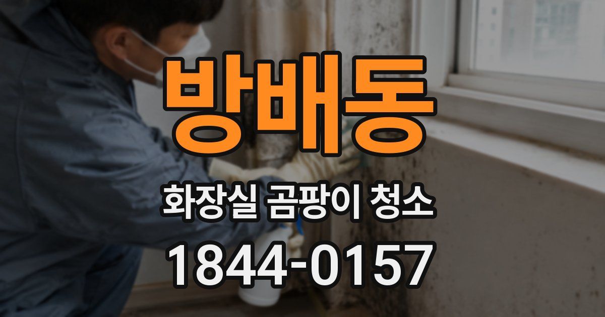 방배동 화장실 곰팡이 청소