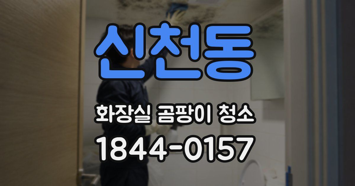 신천동 화장실 곰팡이 청소